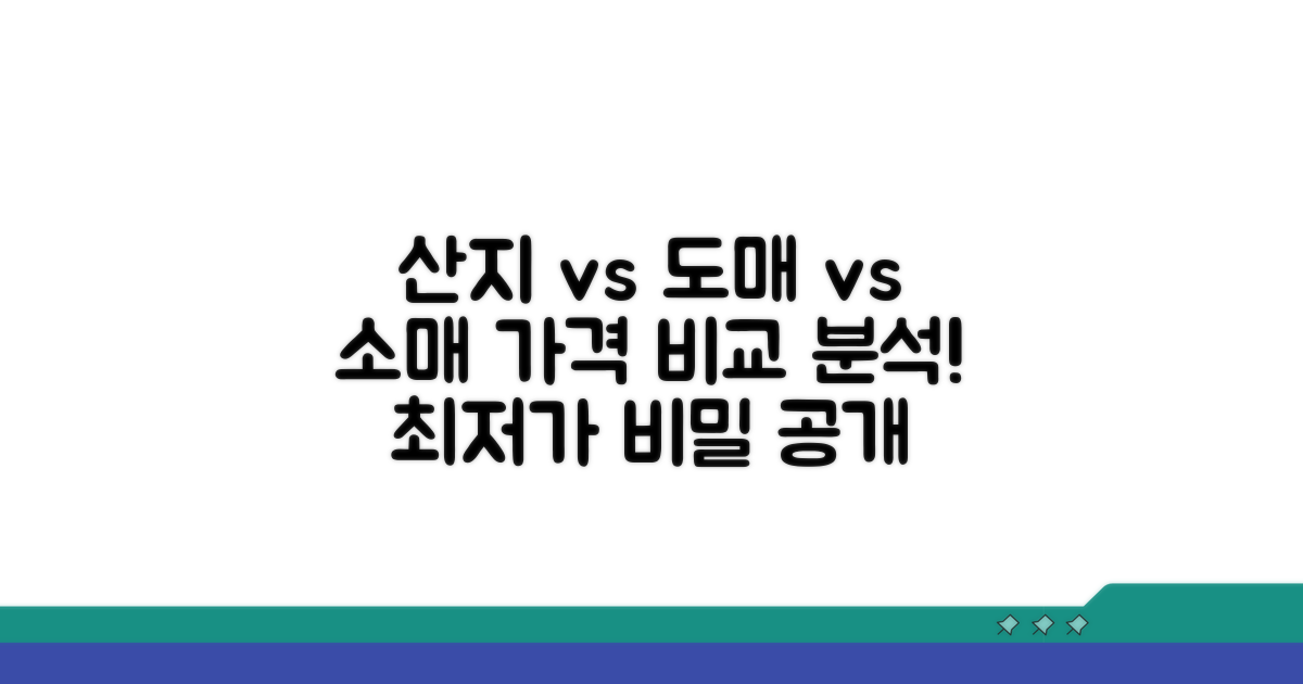 산지·도매·소매 가격 차이 분석