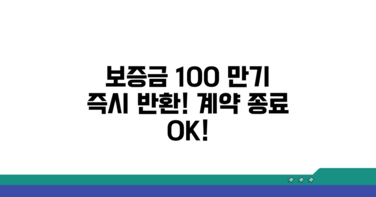 계약 만료 시 보증금 받는 법