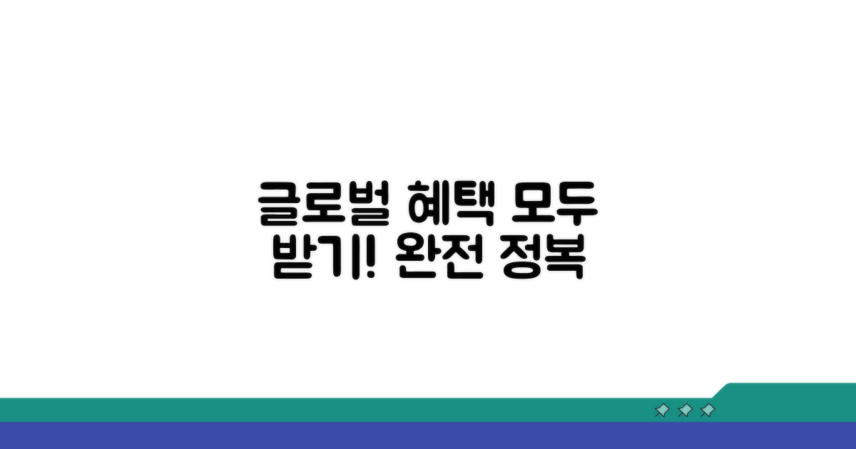 글로벌 서비스 혜택 완전 정복