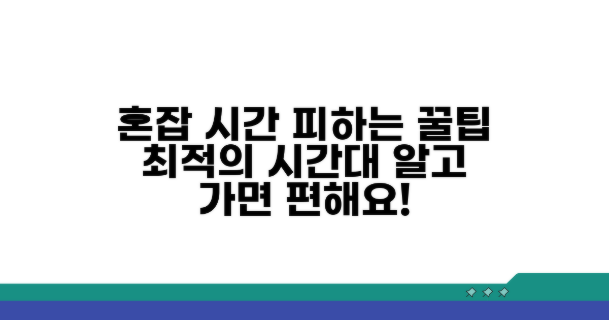 혼잡 시간 피하는 시간대