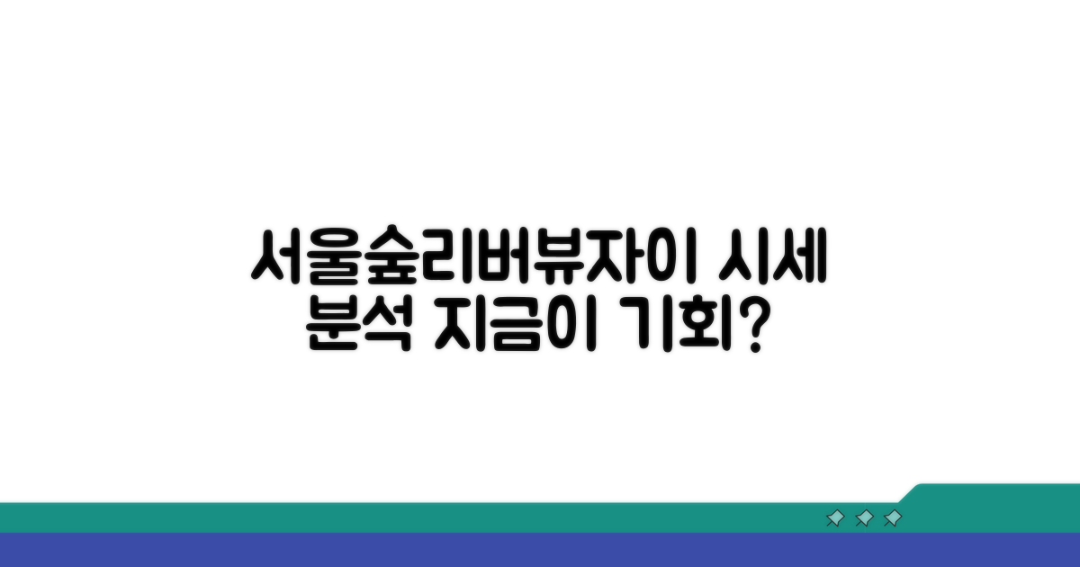 서울숲리버뷰자이 시세 분석