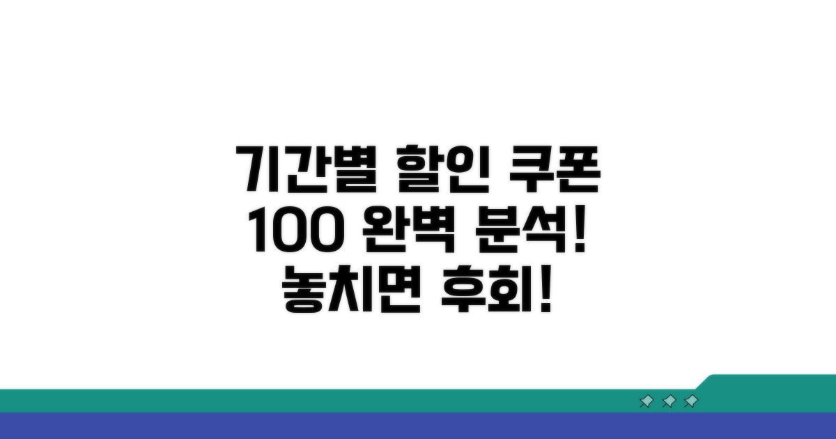 기간별 할인 쿠폰 완전 분석