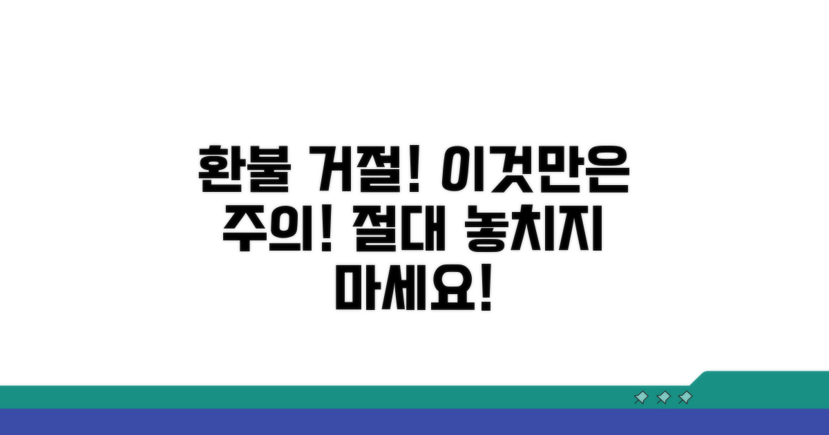 주의할 점과 환불 거절 사례