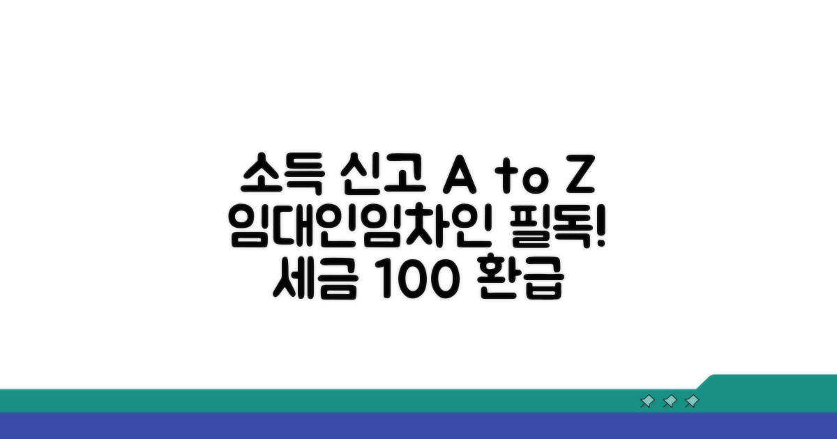 임대인/임차인, 소득 신고 방법 완전 정복