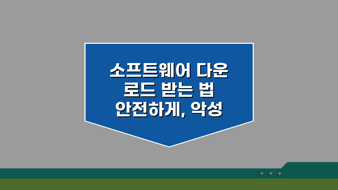 소프트웨어 다운로드 받는 법 안전하게, 악성코드 완벽 차단 5가지 비법