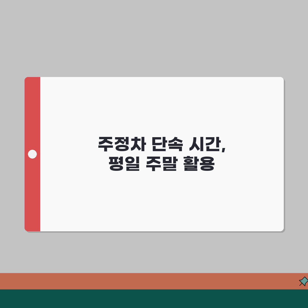 주정차 단속 시간 평일 주말 | 주정차 위반 단속 시간 꿀팁 공유해요